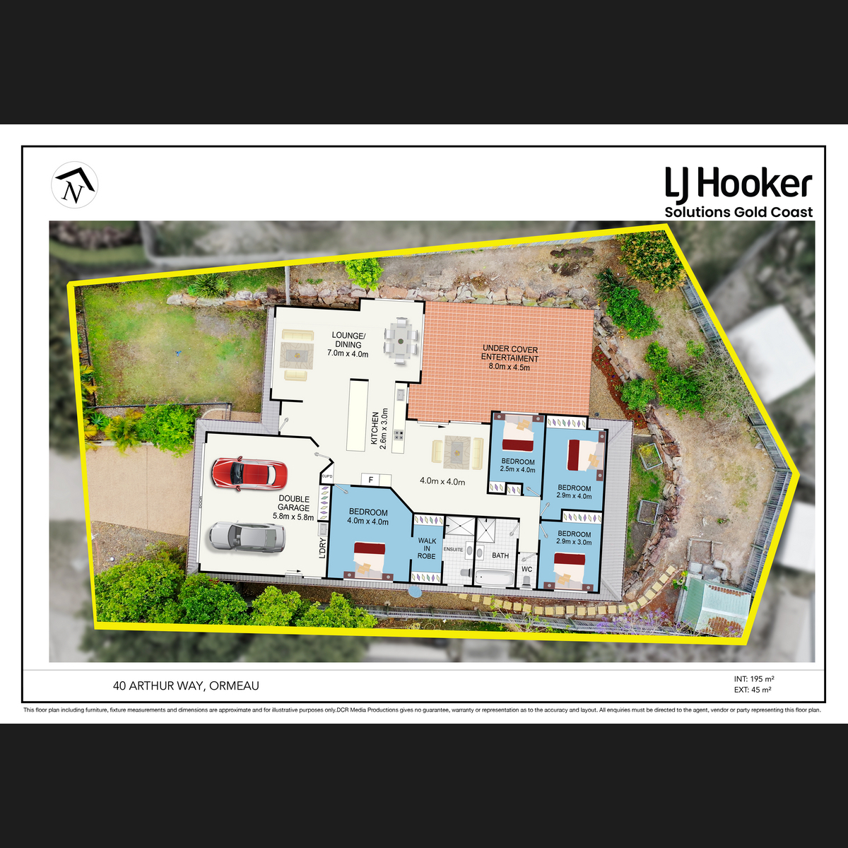 Floorplan of Homely house listing, 40 Arthur Way, Ormeau QLD 4208