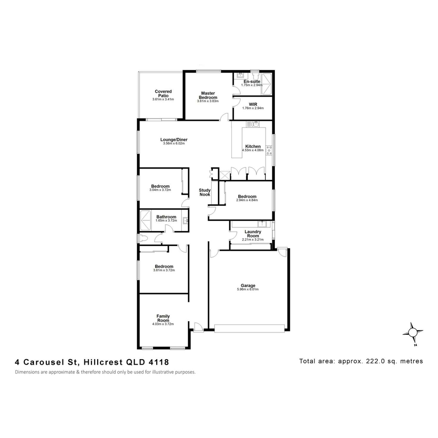 Floorplan of Homely house listing, 4 Carousel Street, Hillcrest QLD 4118