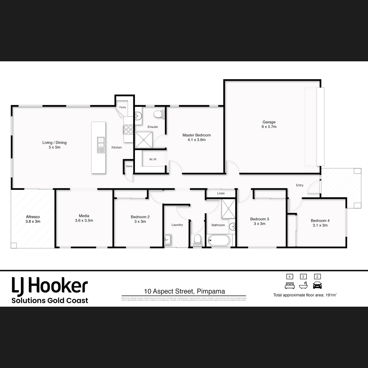 Floorplan of Homely house listing, 10 Aspect Street, Pimpama QLD 4209