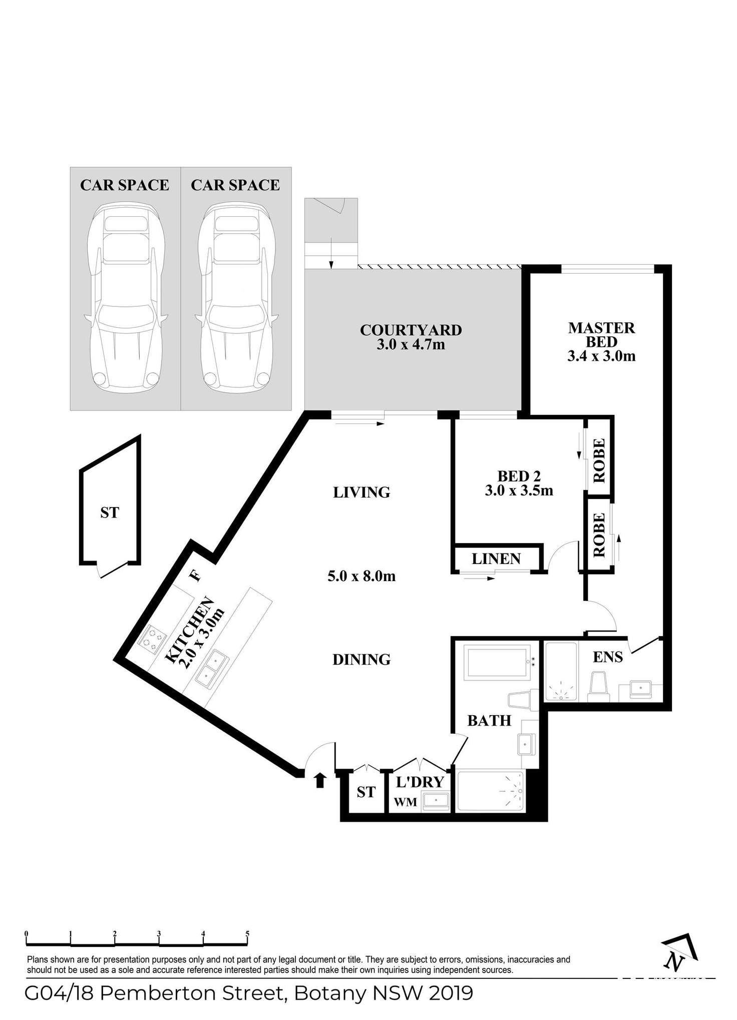 Floorplan of Homely apartment listing, G04/18 Pemberton Street, Botany NSW 2019