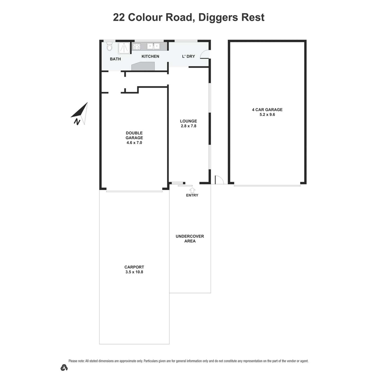 Floorplan of Homely residentialLand listing, 22 Colour Road, Diggers Rest VIC 3427