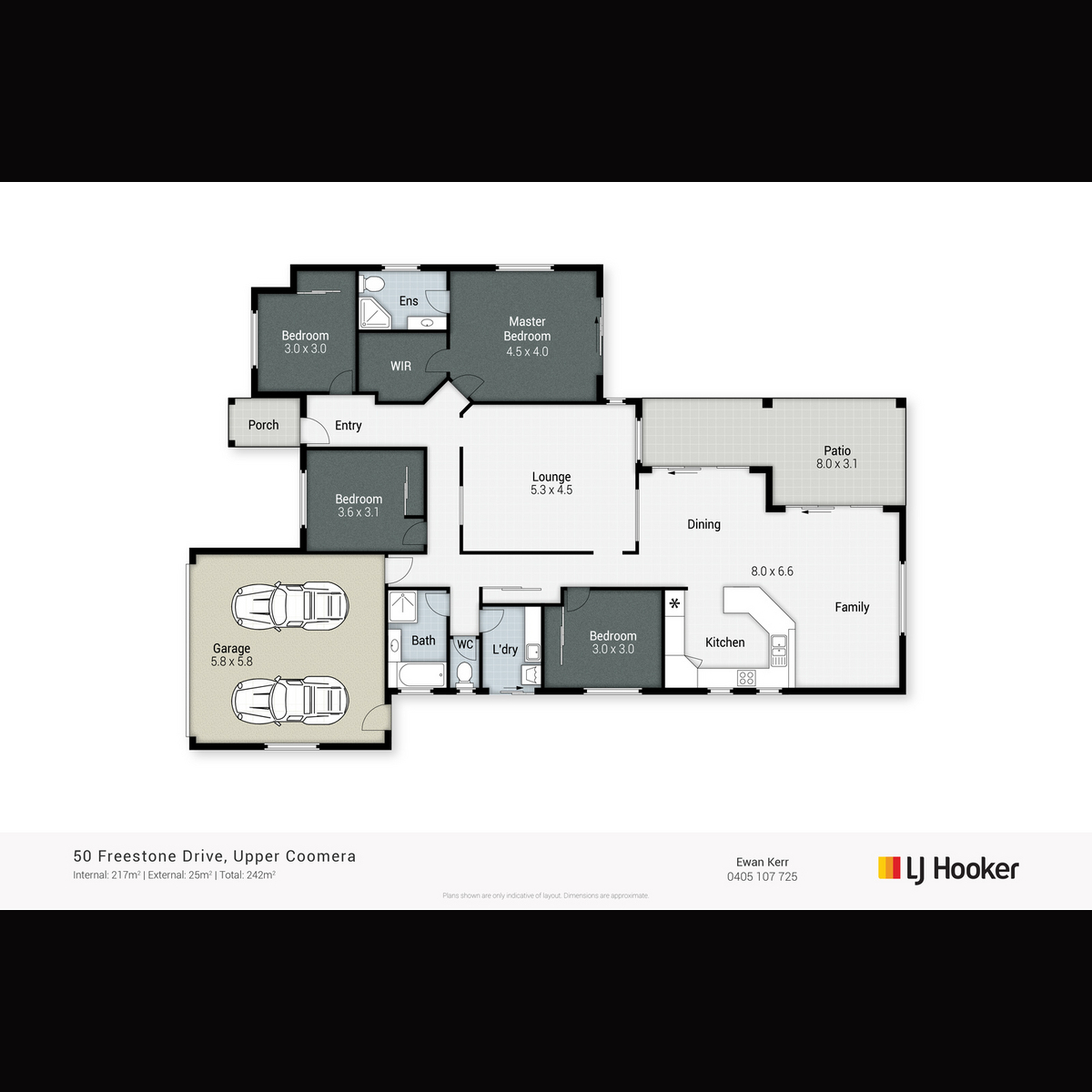 Floorplan of Homely house listing, 50 Freestone Drive, Upper Coomera QLD 4209