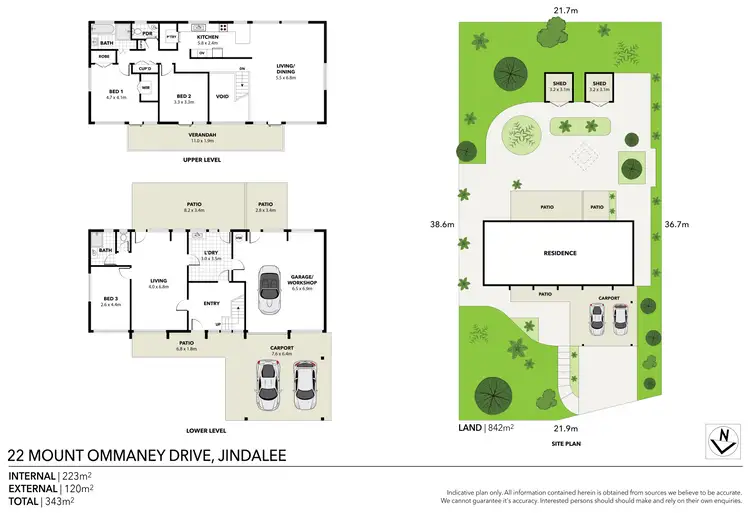 Floorplan of Homely house listing, 22 Mount Ommaney Drive, Jindalee QLD 4074