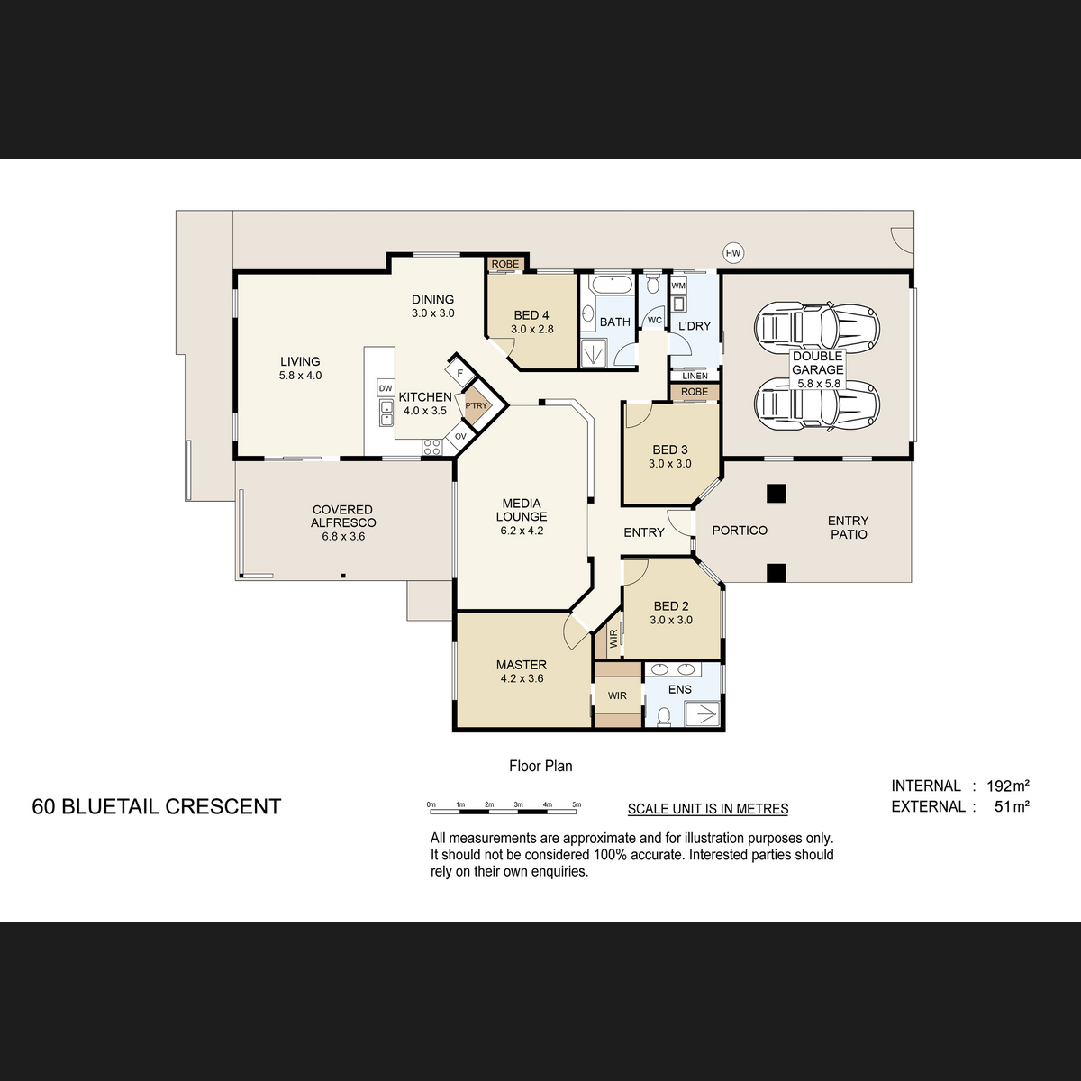 Floorplan of Homely house listing, 60 Bluetail Crescent, Upper Coomera QLD 4209