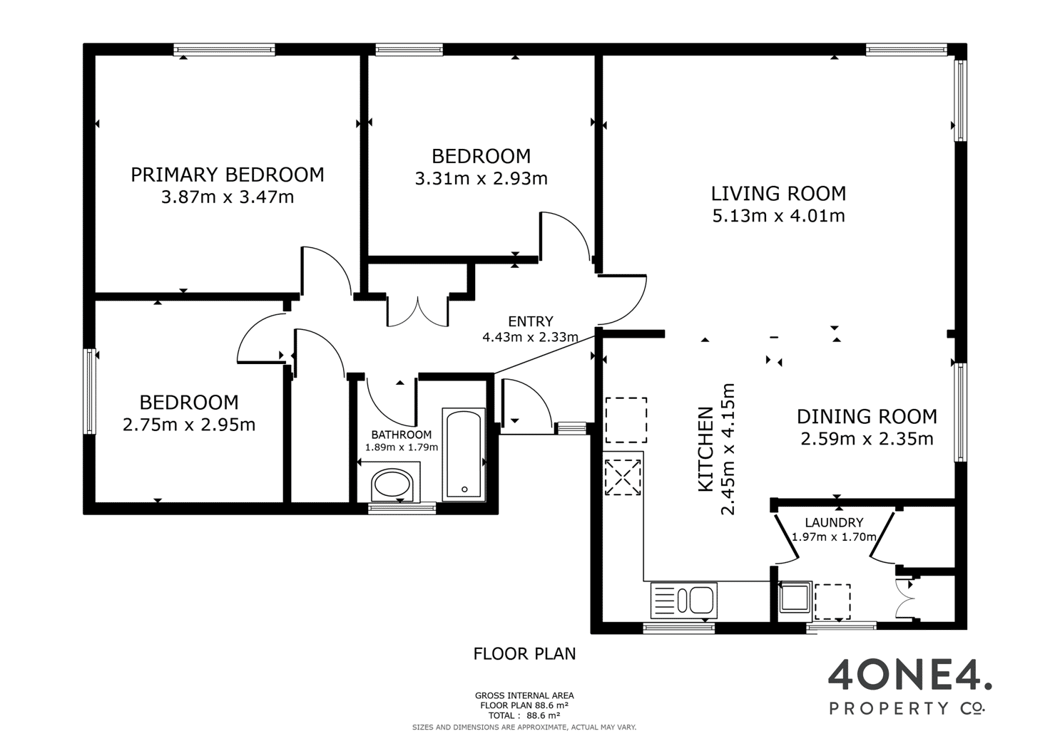 Floorplan of Homely house listing, 14 Flude Avenue, Bridgewater TAS 7030