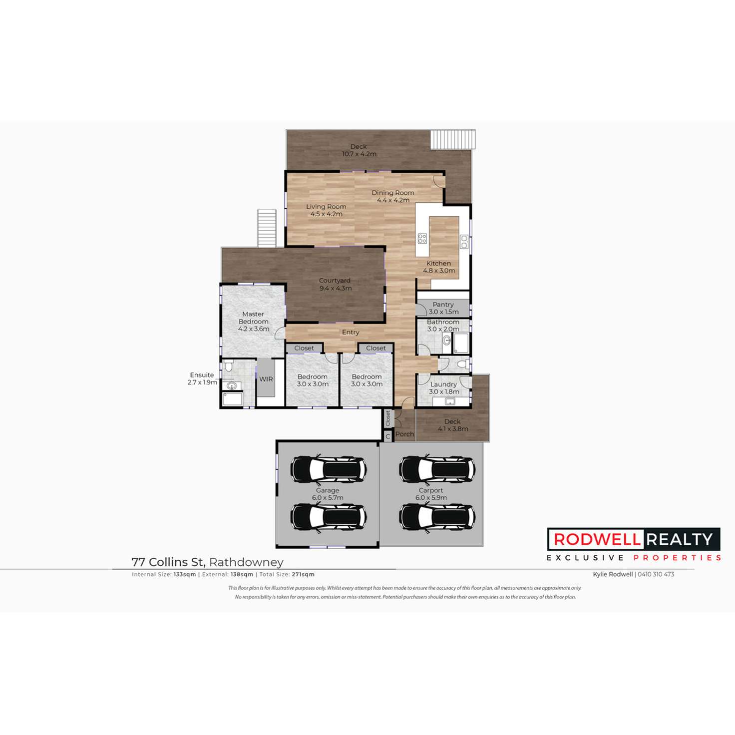 Floorplan of Homely house listing, 77 Collins Street, Rathdowney QLD 4287