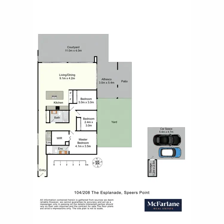 Floorplan of Homely apartment listing, 104/208 The Esplanade, Speers Point NSW 2284