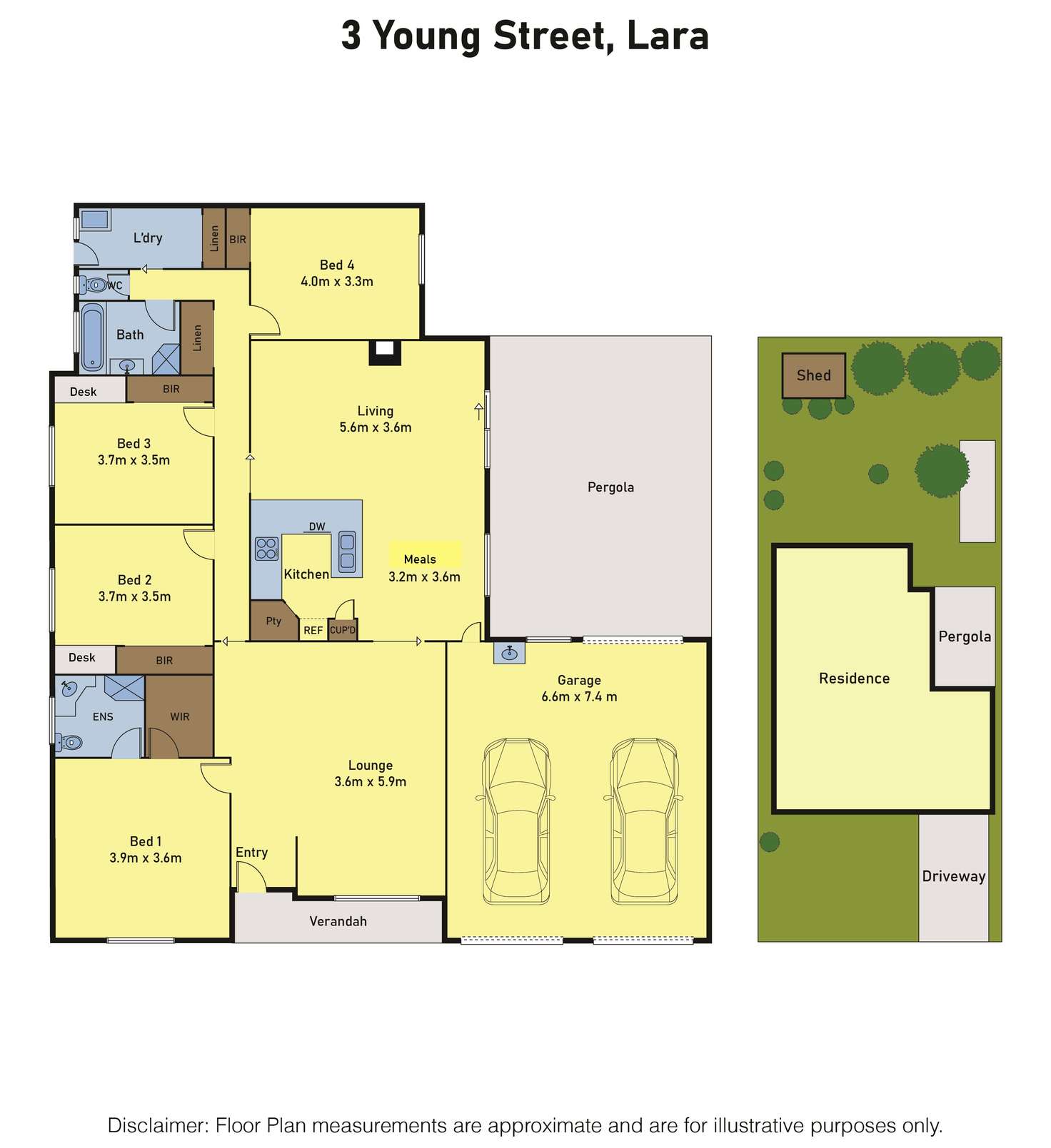 Floorplan of Homely house listing, 3 Young Street, Lara VIC 3212