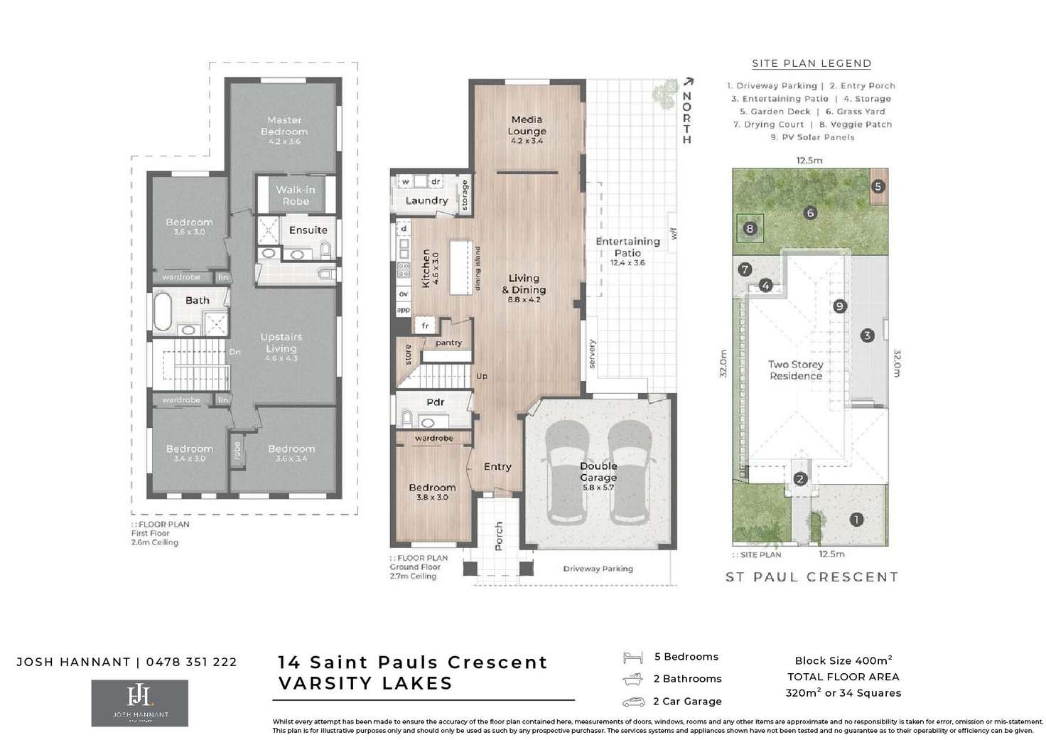 Floorplan of Homely house listing, 14 St Paul Crescent, Varsity Lakes QLD 4227