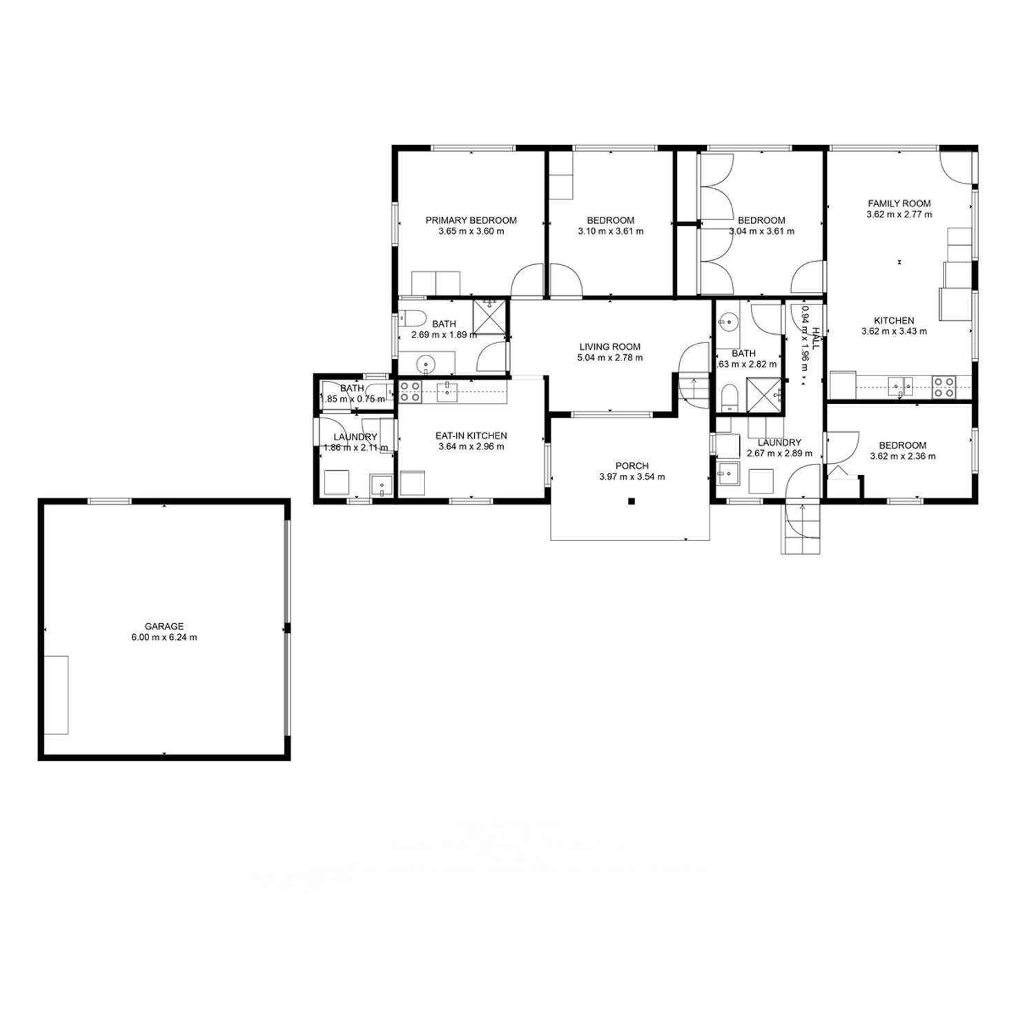 Floorplan of Homely semiDetached listing, 2 Spence Street, Svensson Heights QLD 4670
