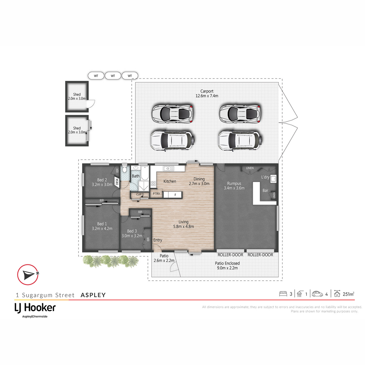 Floorplan of Homely house listing, 1 Sugargum Street, Aspley QLD 4034