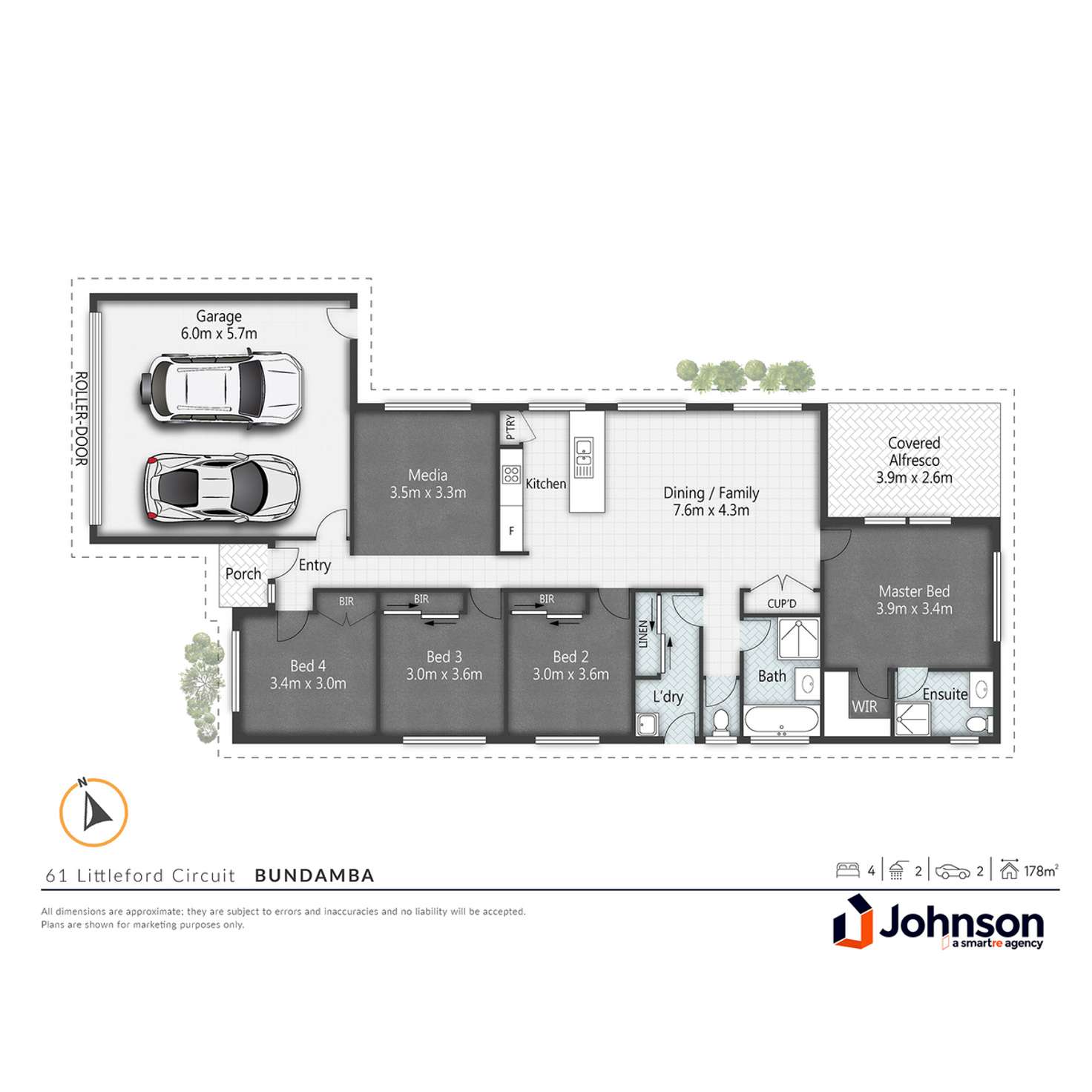 Floorplan of Homely house listing, 61 Littleford Circuit, Bundamba QLD 4304