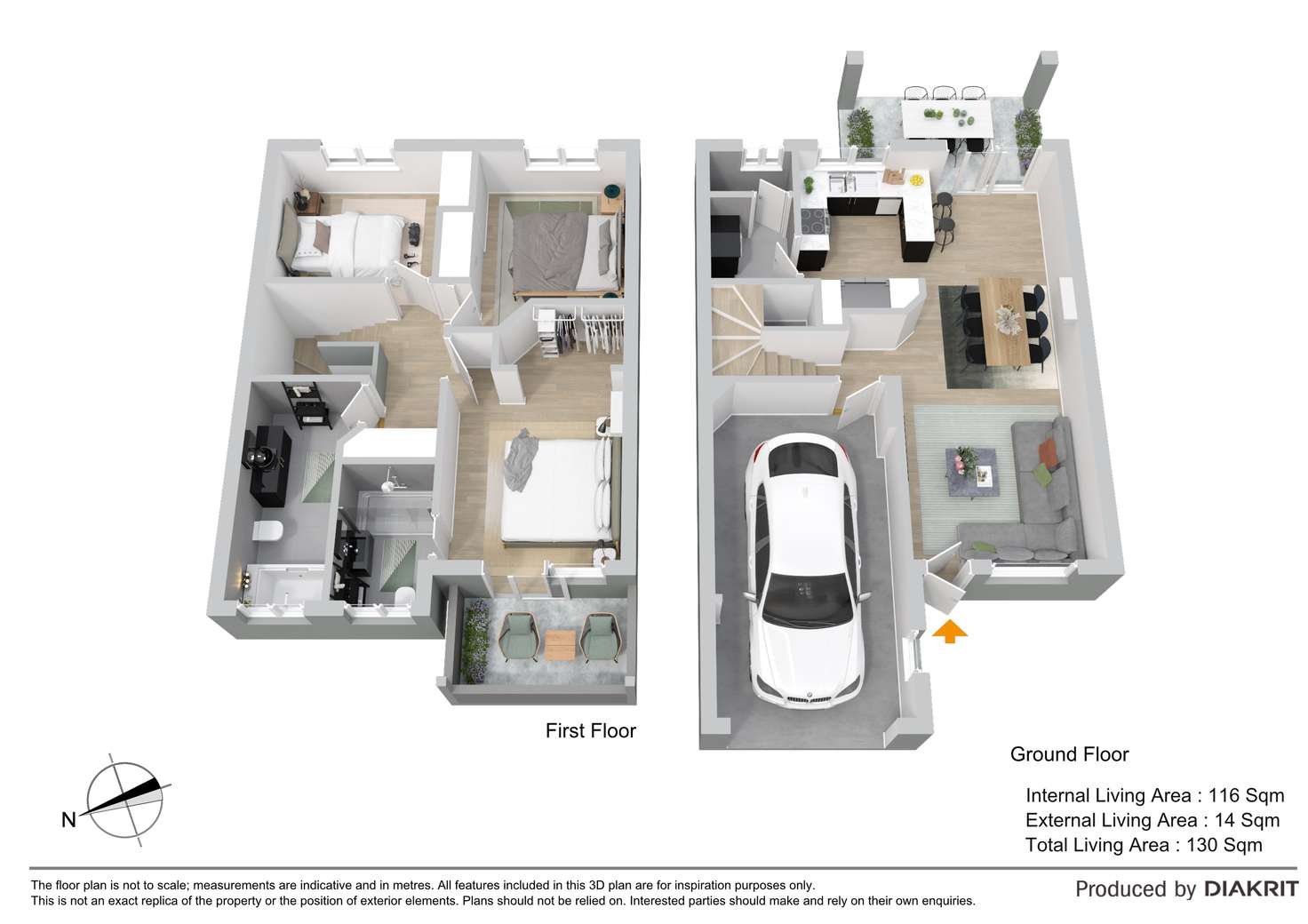 Floorplan of Homely townhouse listing, 54/32 Blyth Road, Murrumba Downs QLD 4503