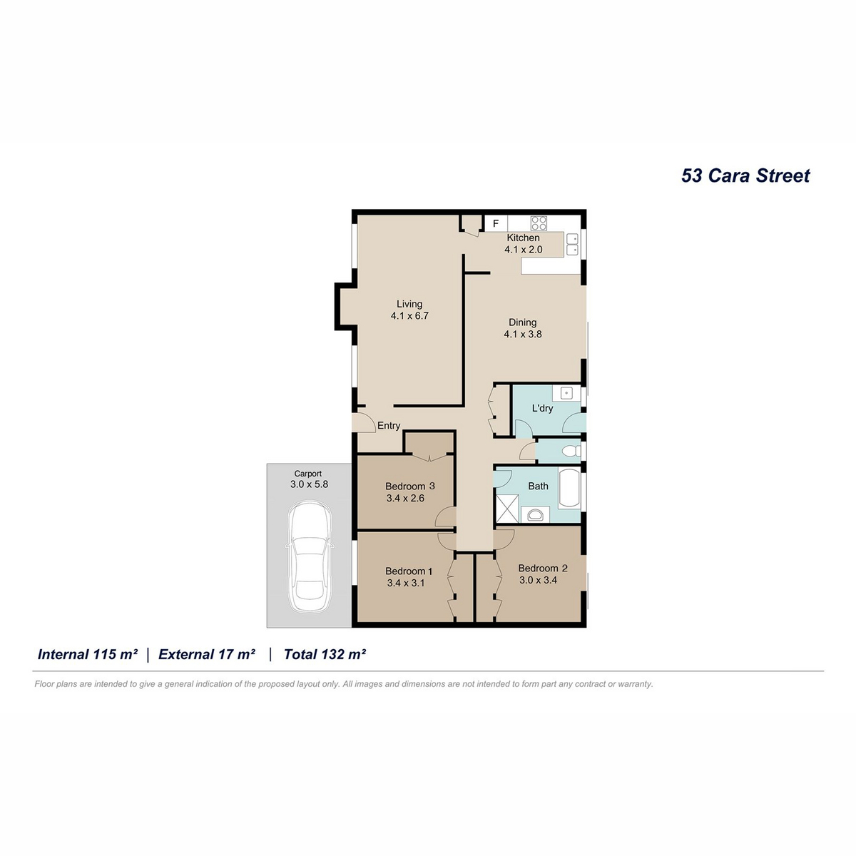 Floorplan of Homely house listing, 53 Cara Street, Aspley QLD 4034
