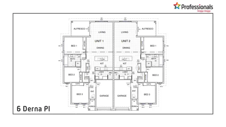 Floorplan of Homely villa listing, 1/6 Derna Place, Ashmont NSW 2650