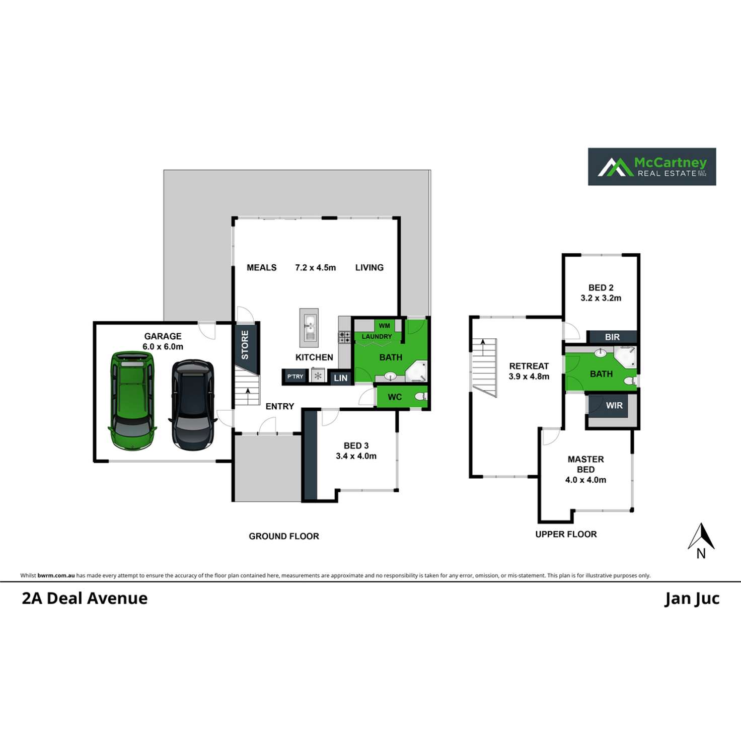 Floorplan of Homely townhouse listing, 2A Deal Avenue, Jan Juc VIC 3228