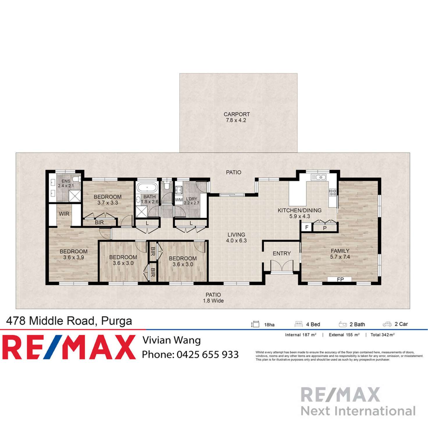 Floorplan of Homely house listing, 478 Middle Road, Purga QLD 4306