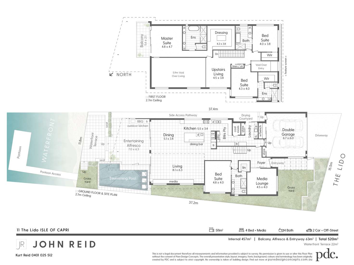 Floorplan of Homely house listing, 11 The Lido, Isle of Capri QLD 4217