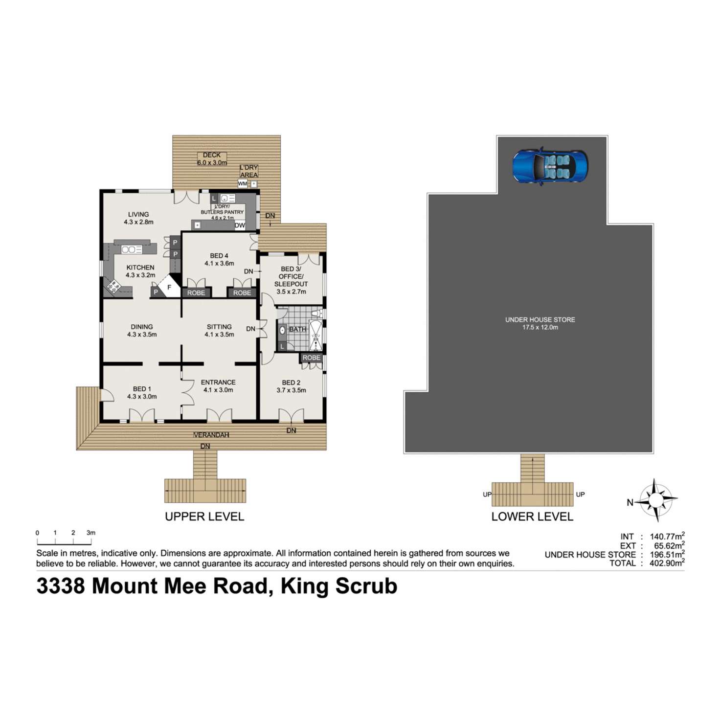 Floorplan of Homely acreageSemiRural listing, 3338 Mount Mee Road, King Scrub QLD 4521