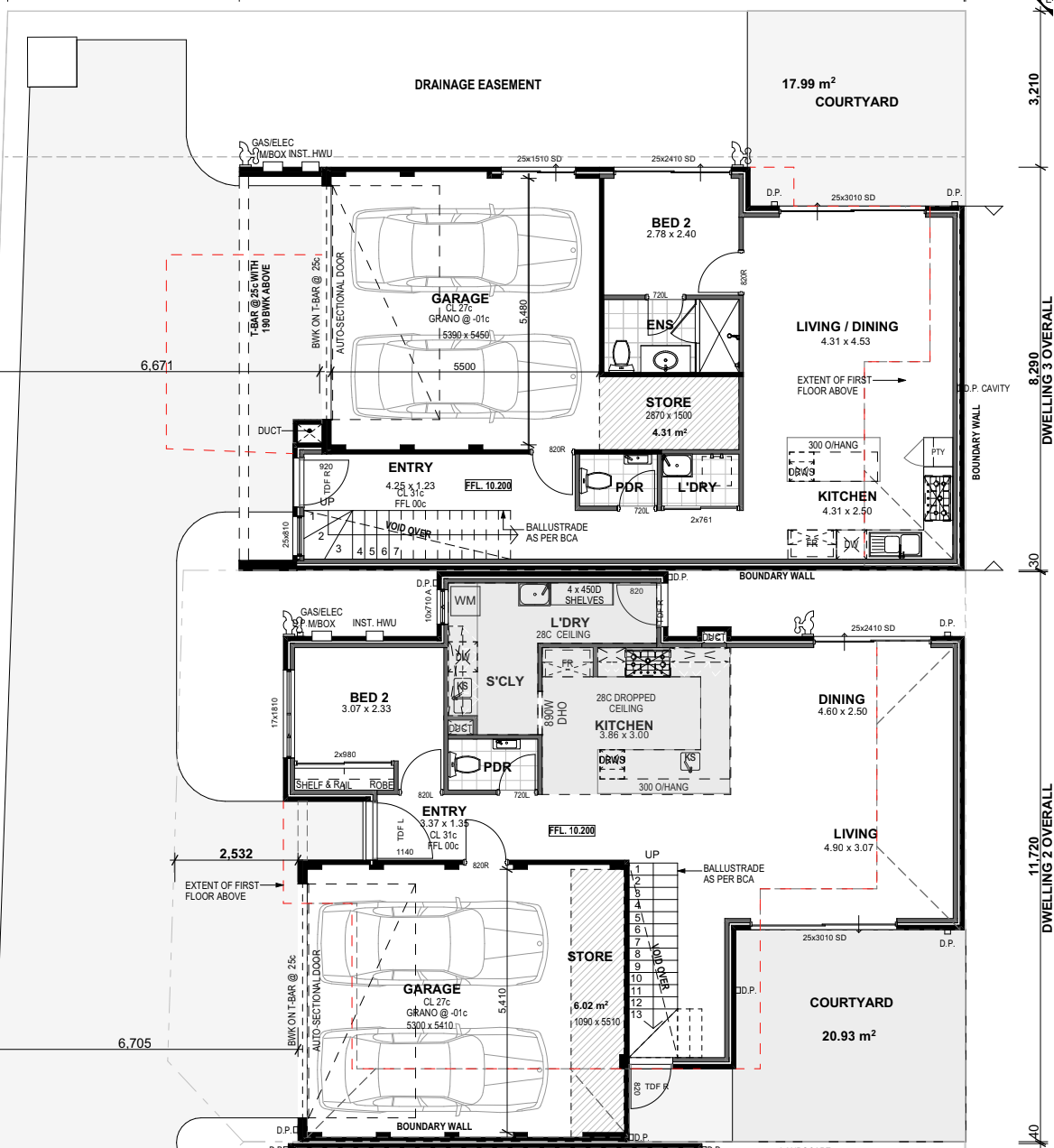 Floorplan of Homely residentialLand listing, 35B & 35C Burrendah Boulevard, Willetton WA 6155