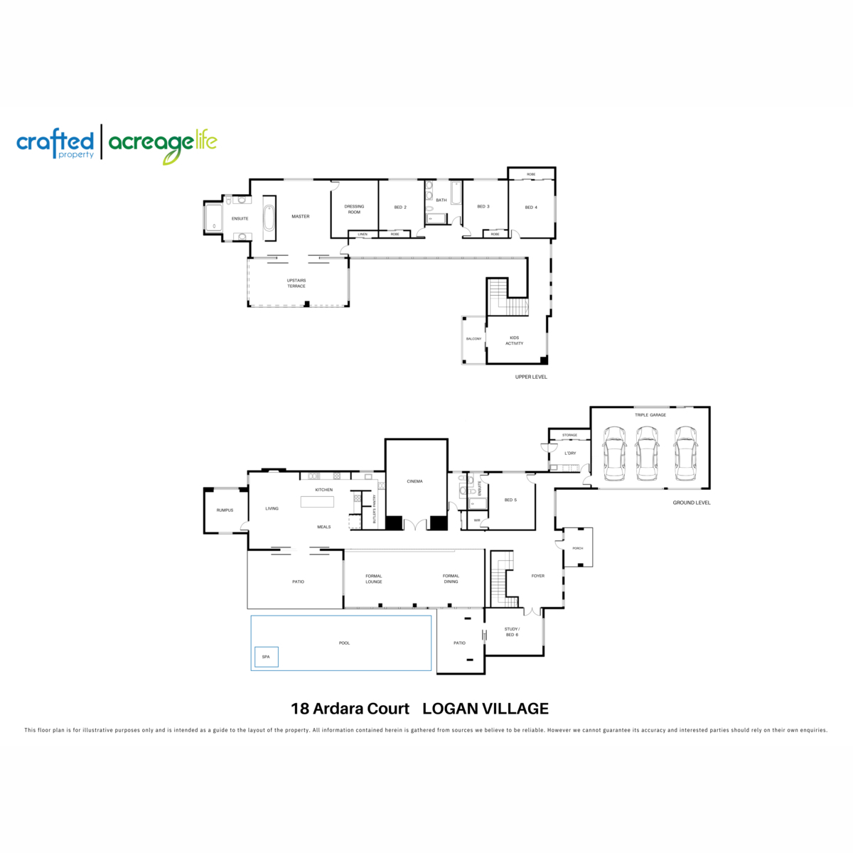 Floorplan of Homely acreageSemiRural listing, 18 Ardara Court, Logan Village QLD 4207
