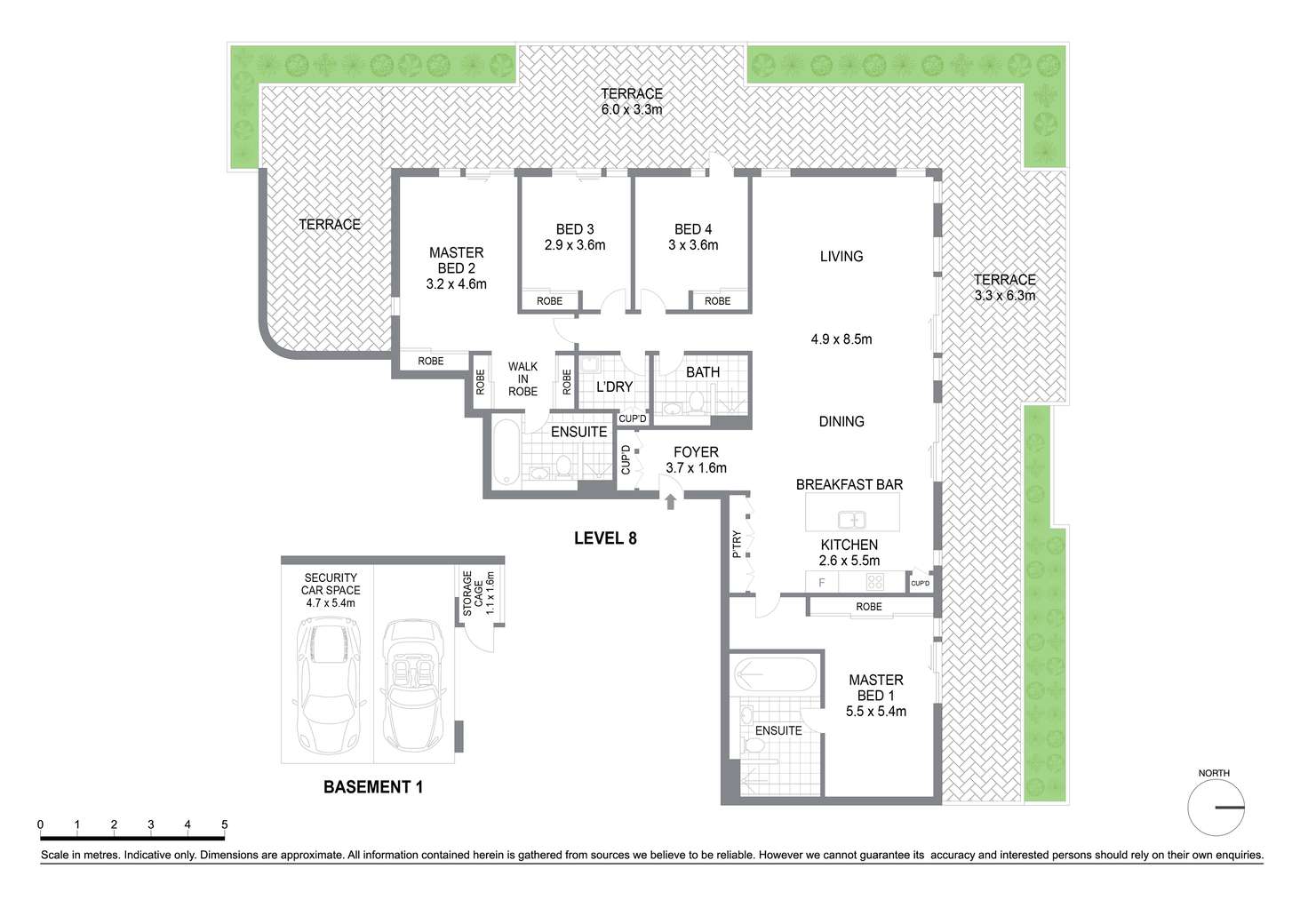 Floorplan of Homely apartment listing, Penthouse 801/61 Ashmore Street, Erskineville NSW 2043