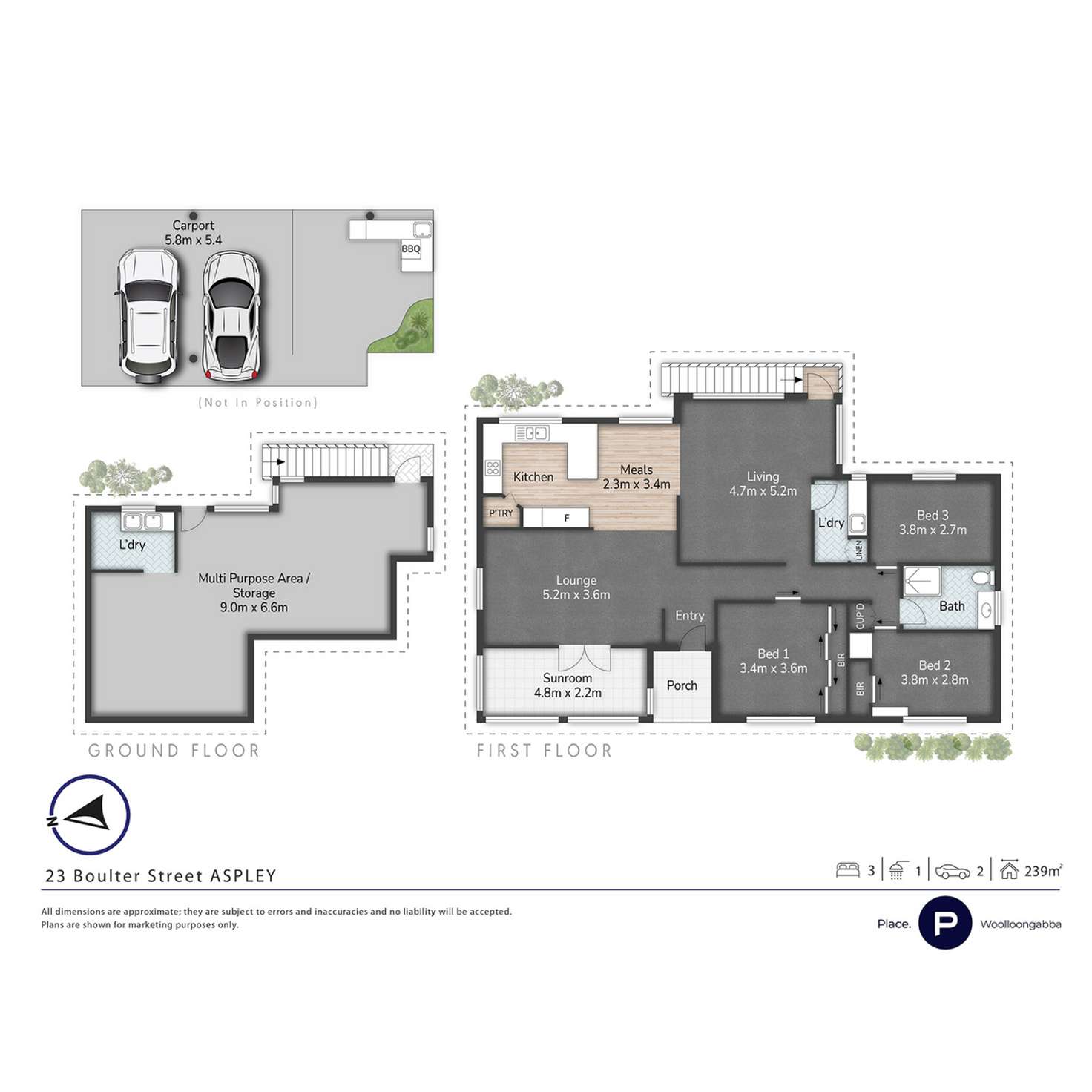 Floorplan of Homely house listing, 23 Boulter Street, Aspley QLD 4034