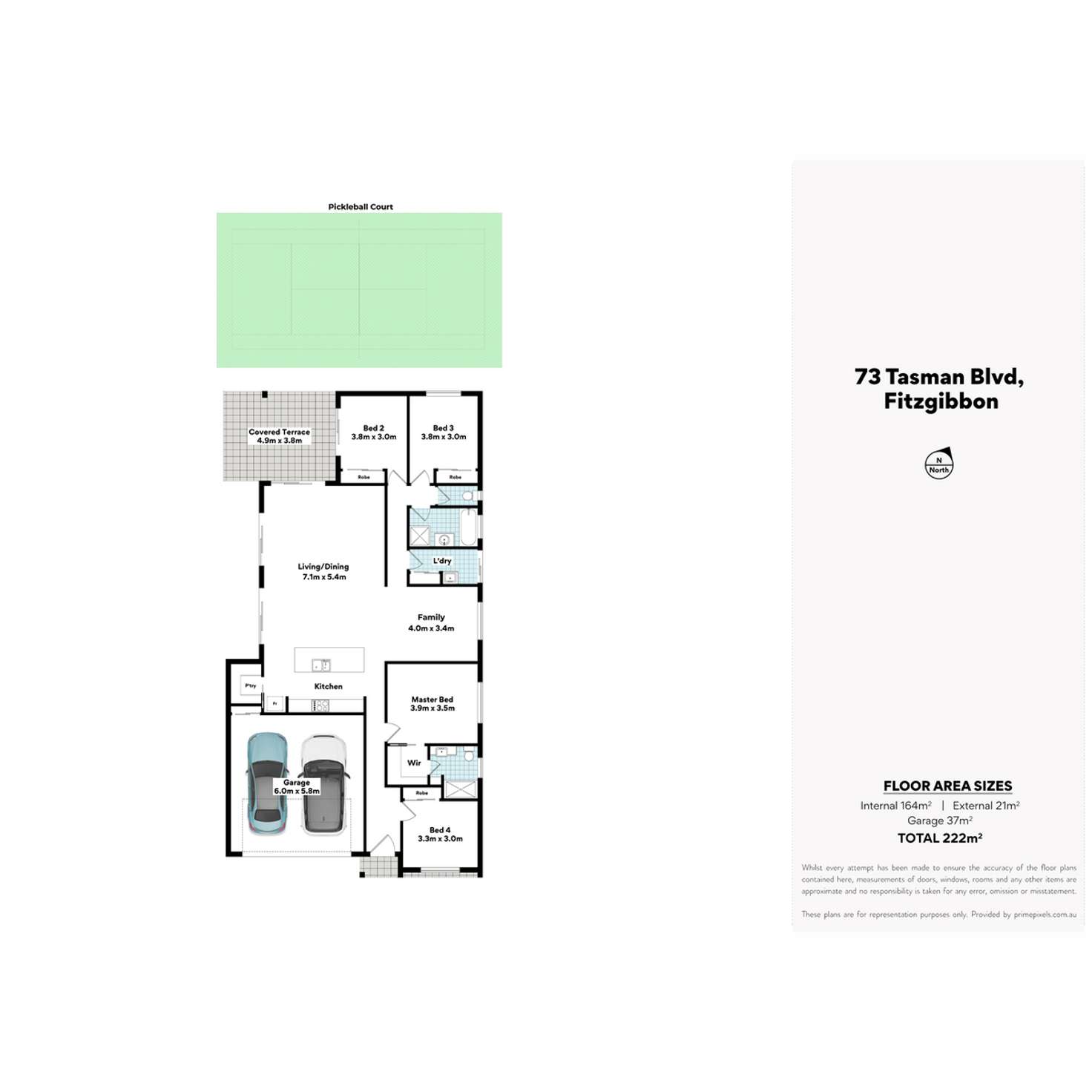 Floorplan of Homely house listing, 73 Tasman Boulevard, Fitzgibbon QLD 4018