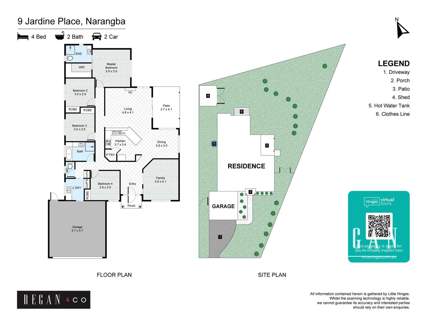 Floorplan of Homely house listing, 9 Jardine Place, Narangba QLD 4504