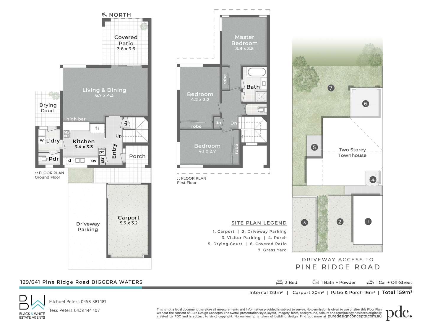 Floorplan of Homely townhouse listing, 129/641 Pine Ridge Road, Biggera Waters QLD 4216