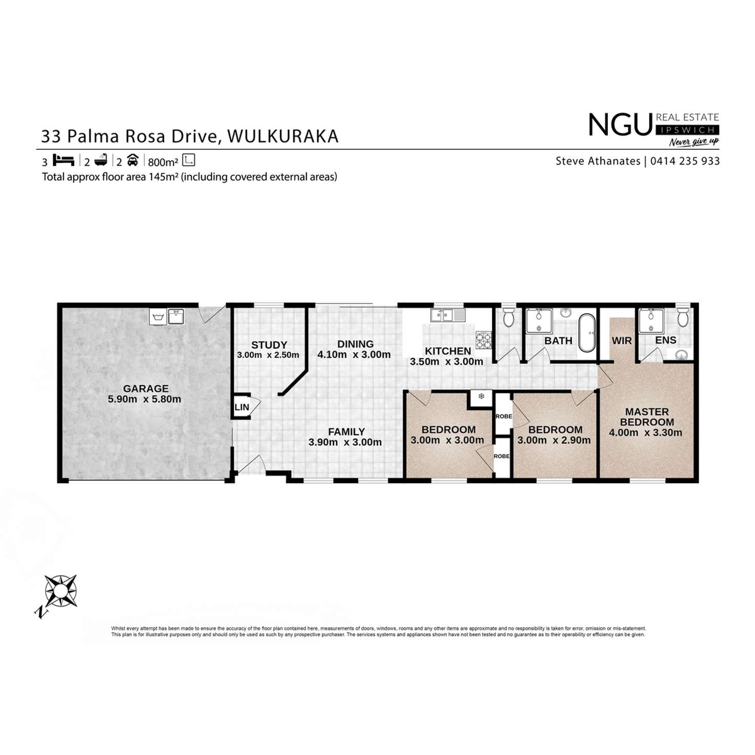 Floorplan of Homely house listing, 33 Palma Rosa Drive, Wulkuraka QLD 4305