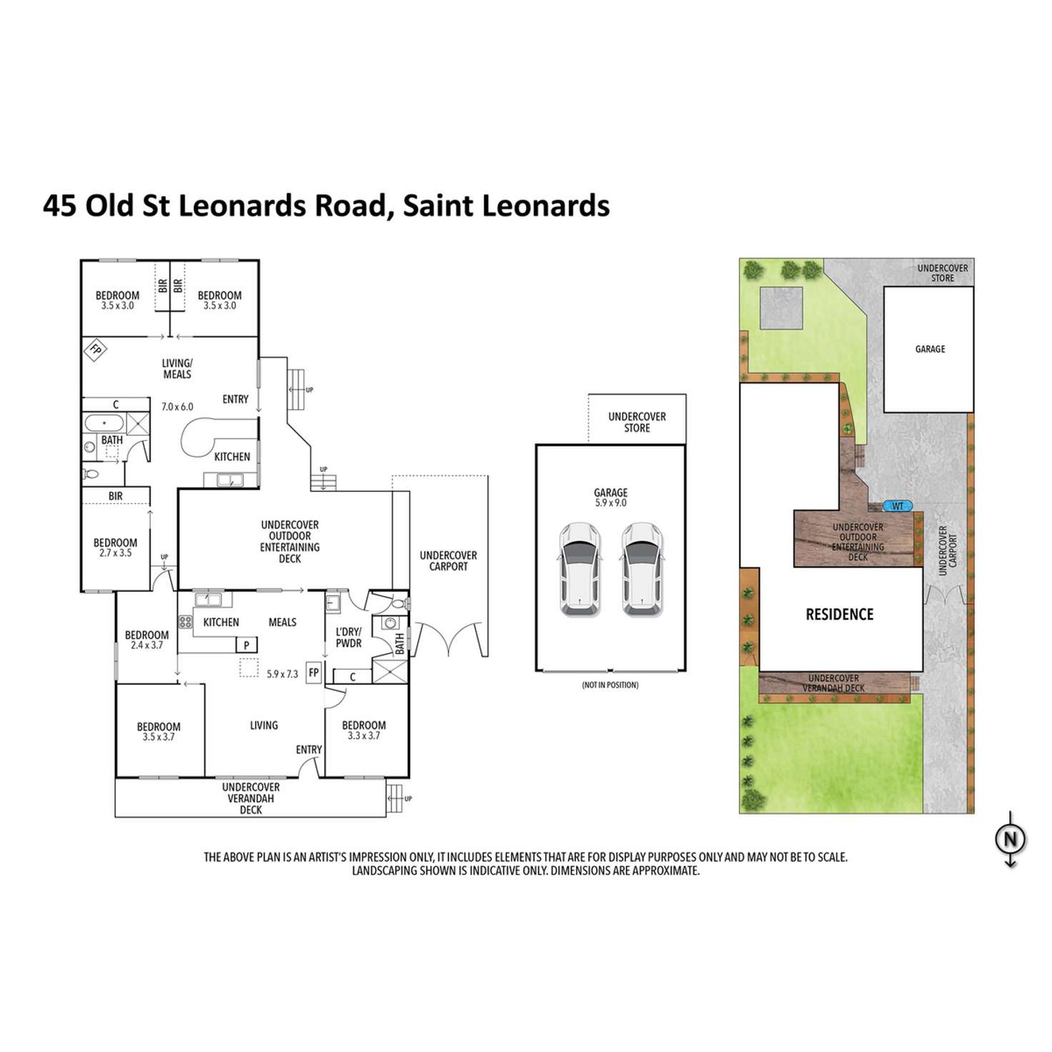 Floorplan of Homely house listing, 45 Old St Leonards Road, St Leonards VIC 3223