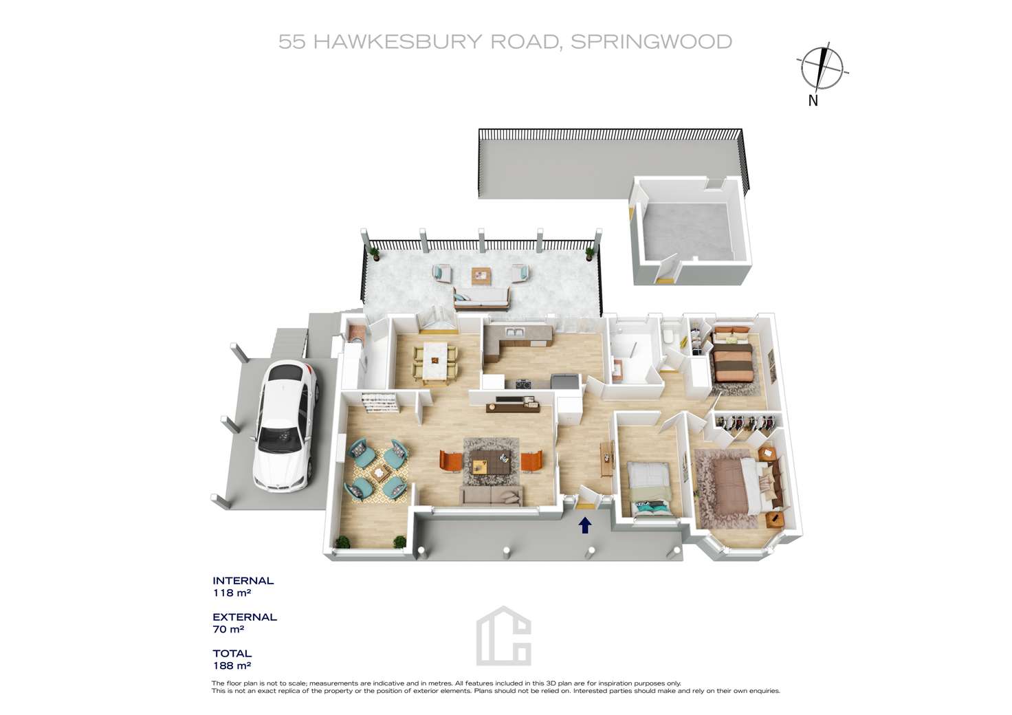 Floorplan of Homely house listing, 55 Hawkesbury Road, Springwood NSW 2777