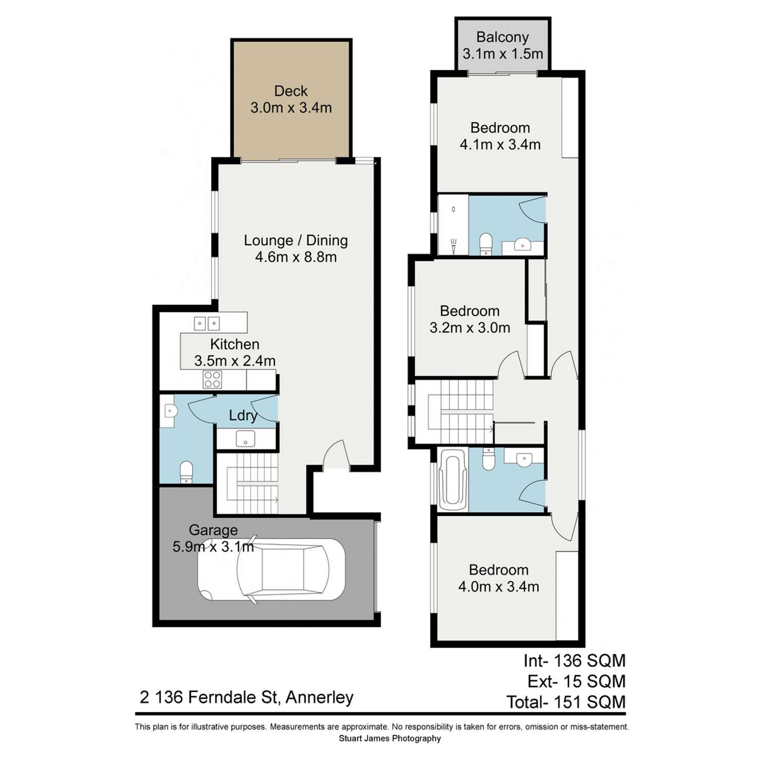 Floorplan of Homely apartment listing, 2/136 Ferndale Street, Annerley QLD 4103