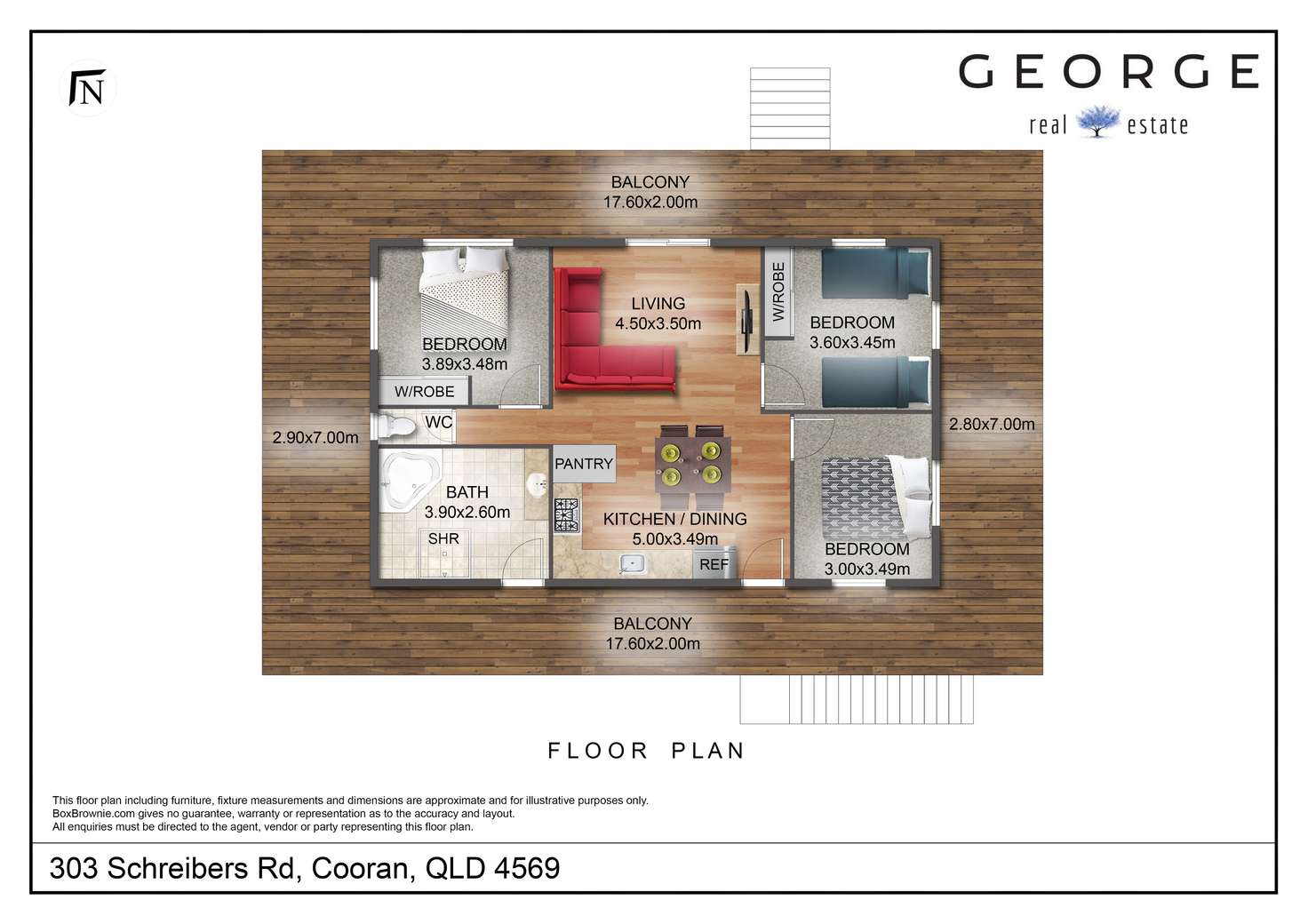 Floorplan of Homely house listing, 303 Schreibers Road, Cooran QLD 4569