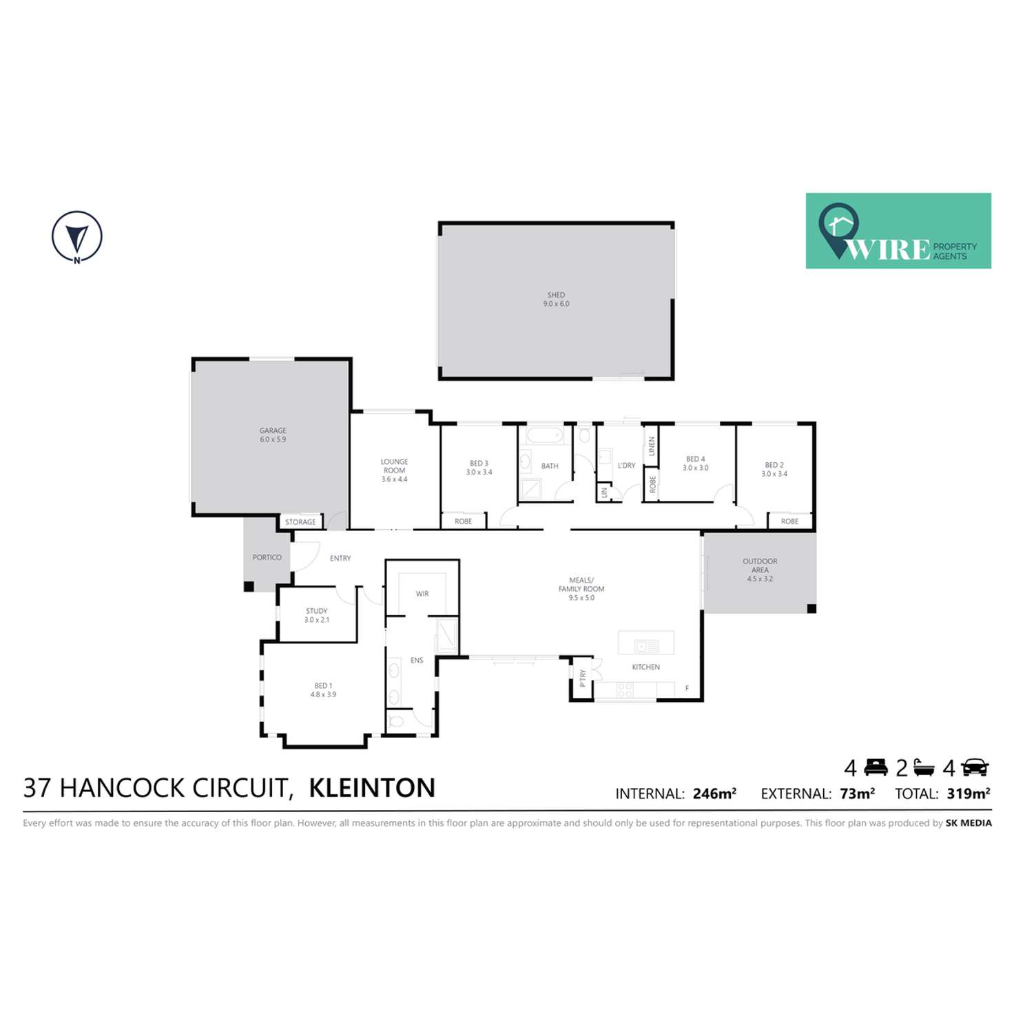 Floorplan of Homely house listing, 37 Hancock Circuit, Kleinton QLD 4352