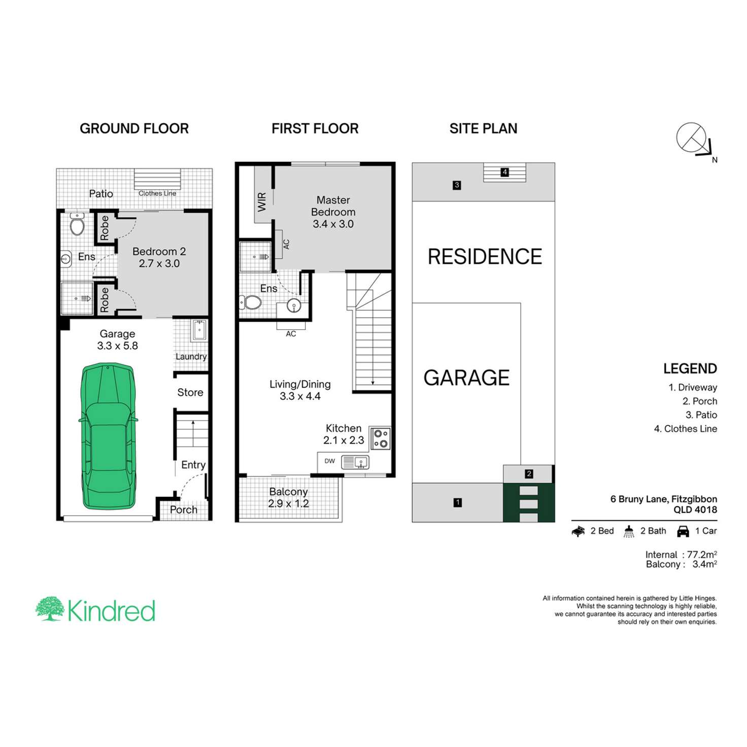 Floorplan of Homely terrace listing, 6 Bruny Lane, Fitzgibbon QLD 4018