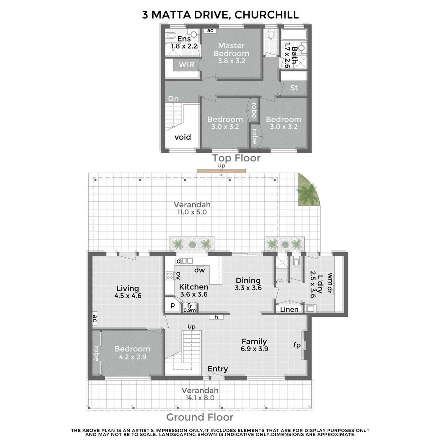 Floorplan of Homely house listing, 3 Matta Drive, Churchill VIC 3842