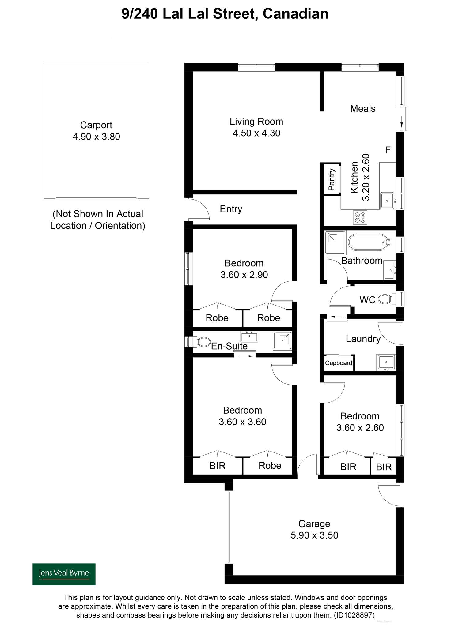 Floorplan of Homely townhouse listing, 9/240 Lal Lal Street, Canadian VIC 3350