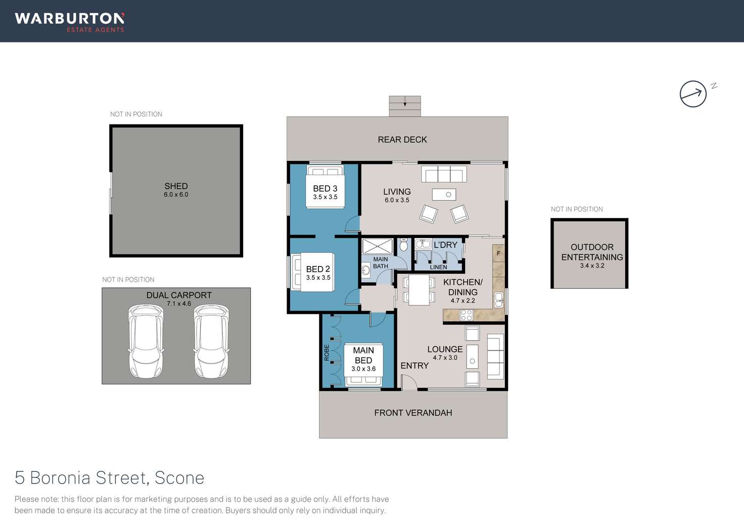 Floorplan of Homely house listing, 5 Boronia Street, Scone NSW 2337