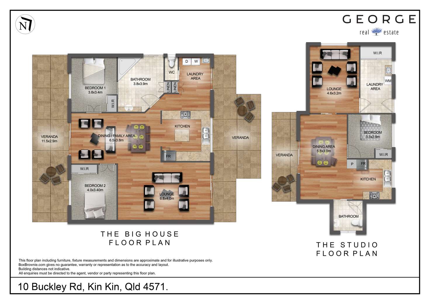 Floorplan of Homely house listing, 10 Buckley Road, Kin Kin QLD 4571