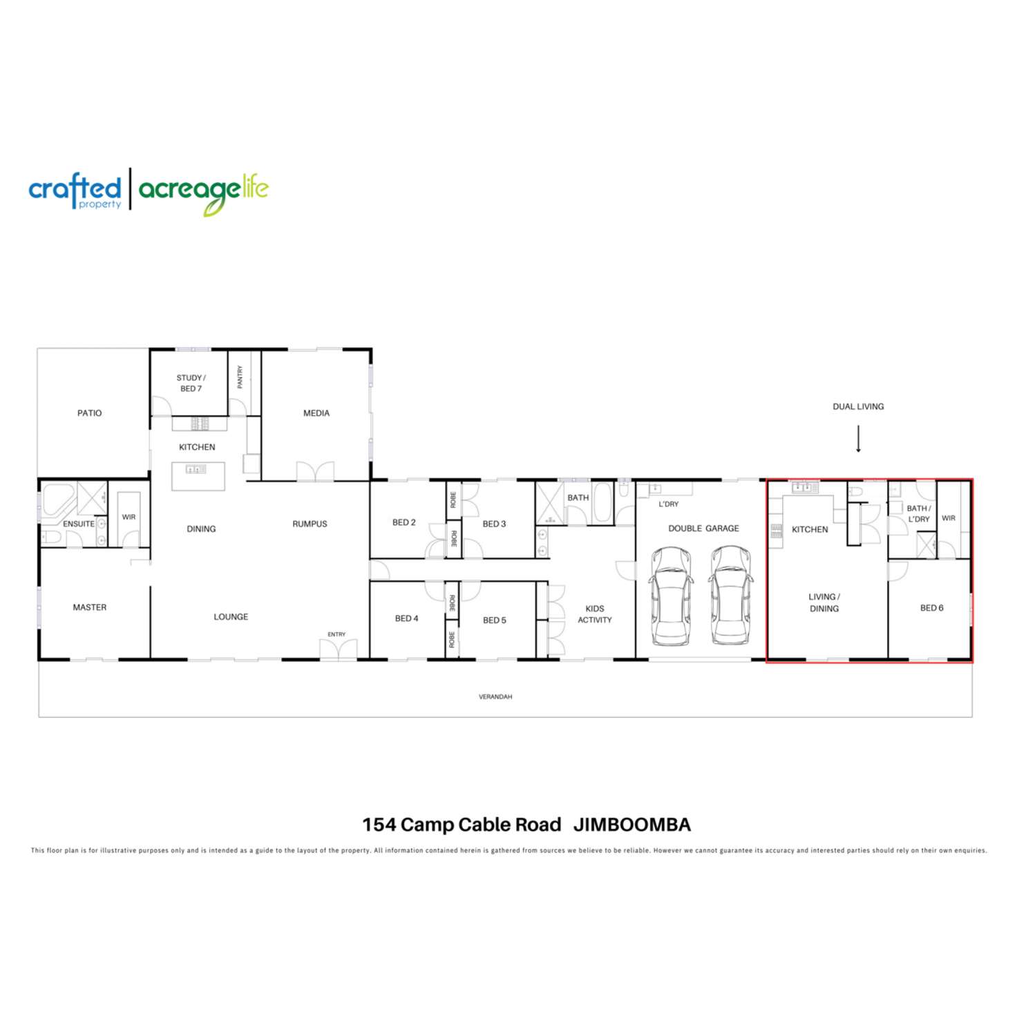 Floorplan of Homely acreageSemiRural listing, 154 Camp Cable Road, Jimboomba QLD 4280