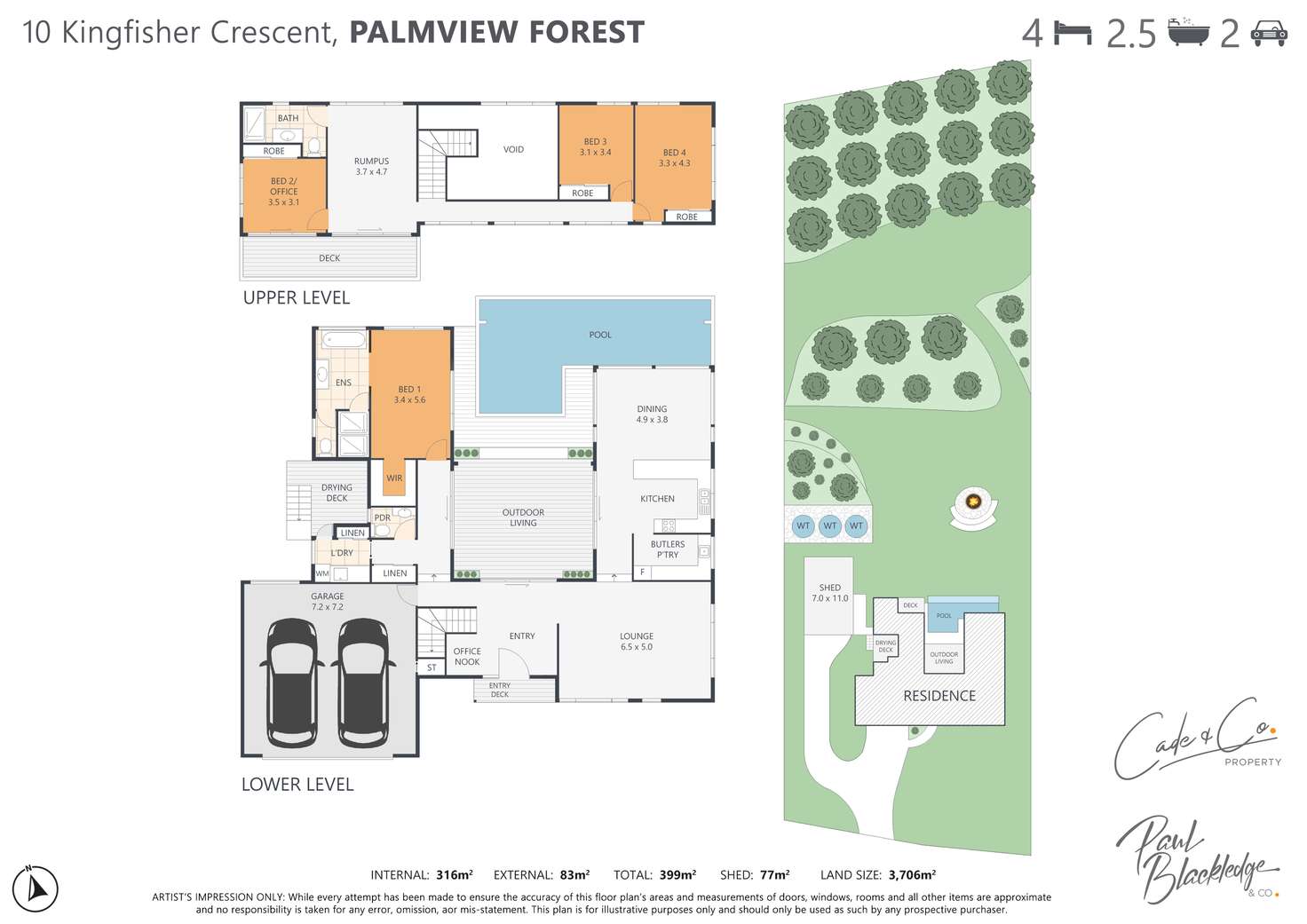 Floorplan of Homely house listing, 10 Kingfisher Crescent, Palmview QLD 4553