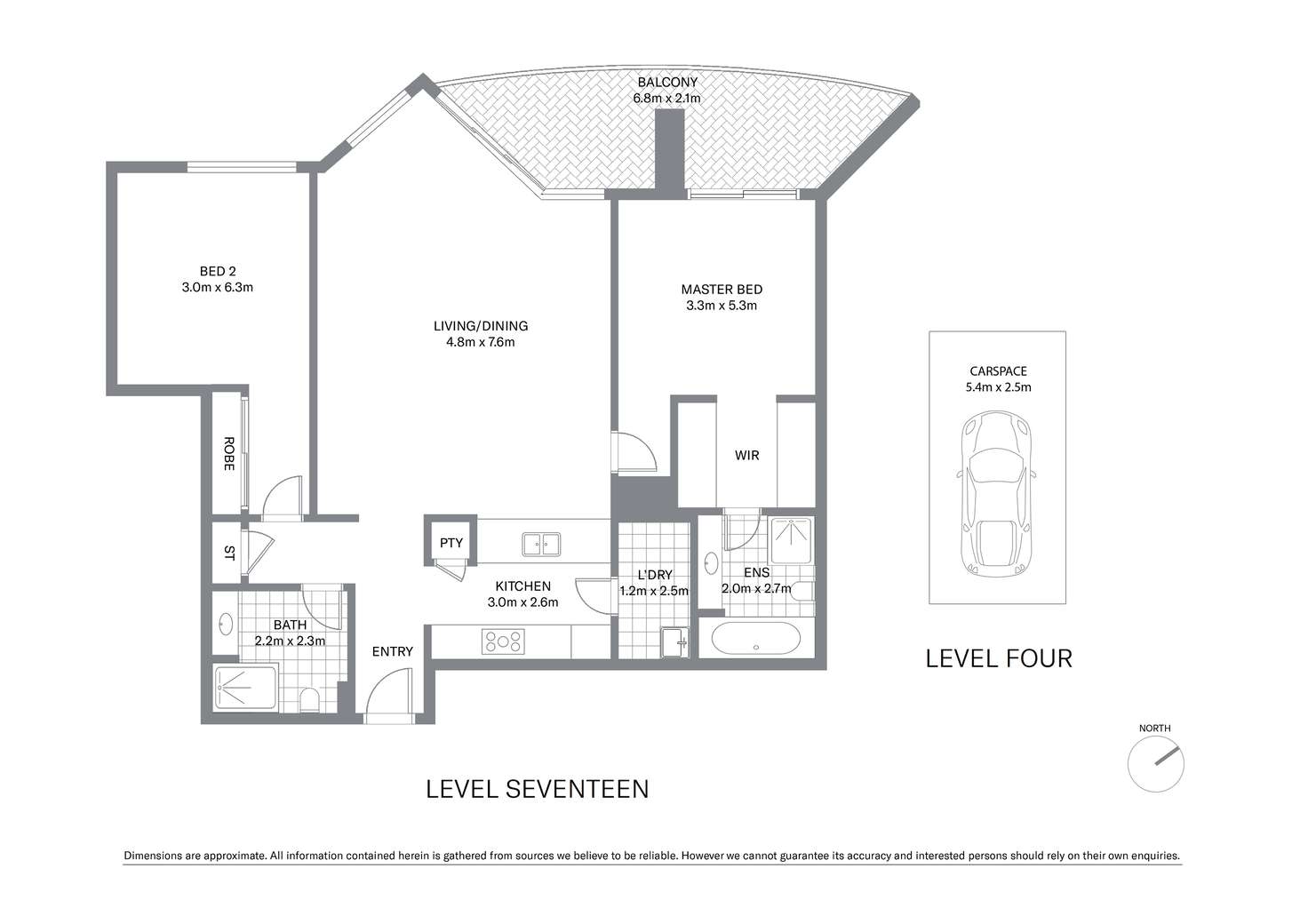 Floorplan of Homely apartment listing, 1708/2 Quay Street, Haymarket NSW 2000