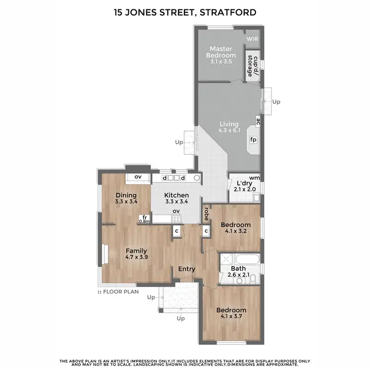 Floorplan of Homely house listing, 15 Jones Street, Stratford VIC 3862