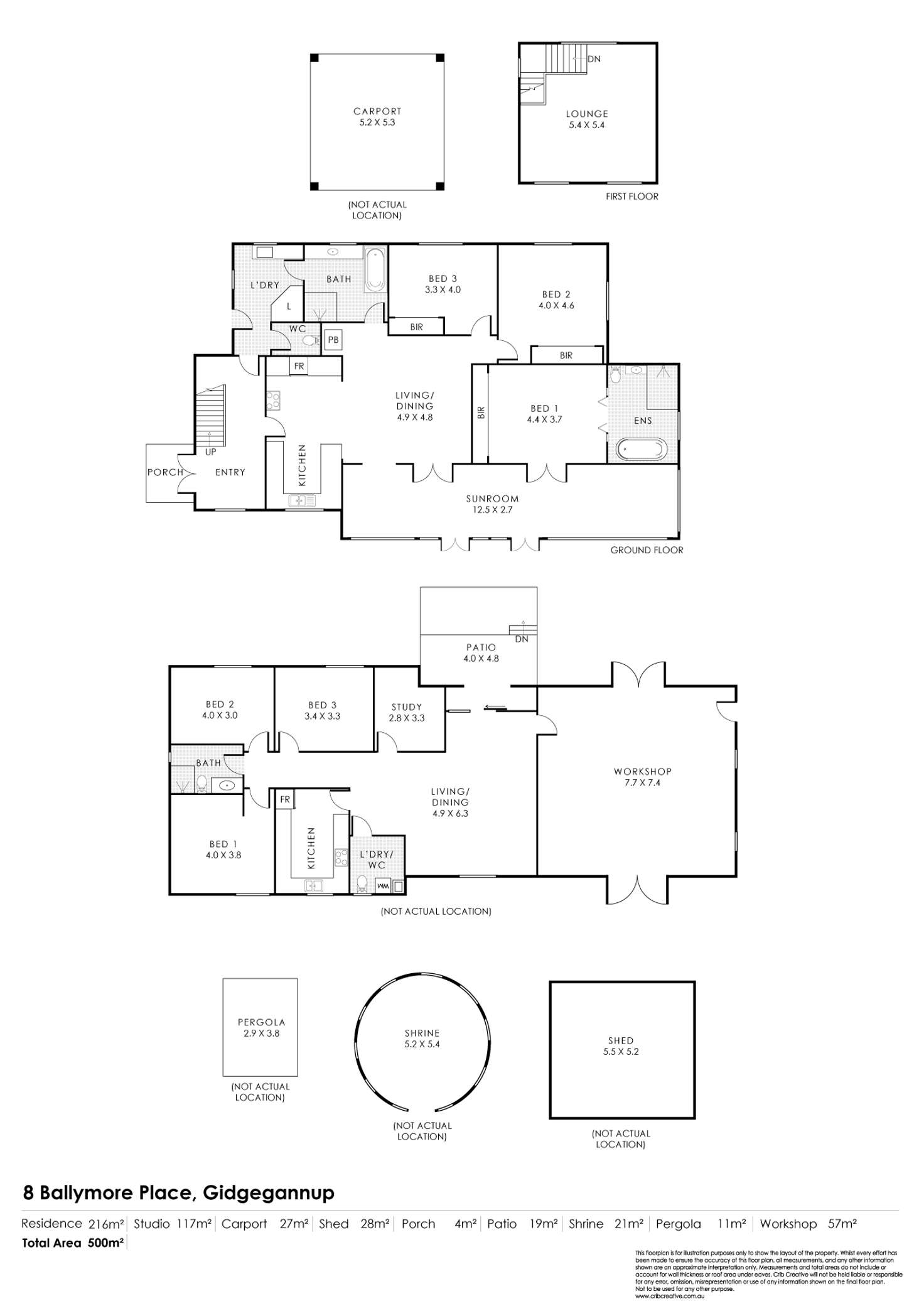 Floorplan of Homely house listing, 8 Ballymore Place, Gidgegannup WA 6083