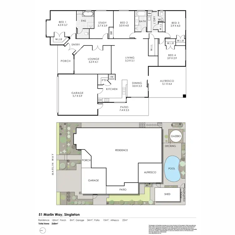 Floorplan of Homely house listing, 51 Marlin Way, Singleton WA 6175