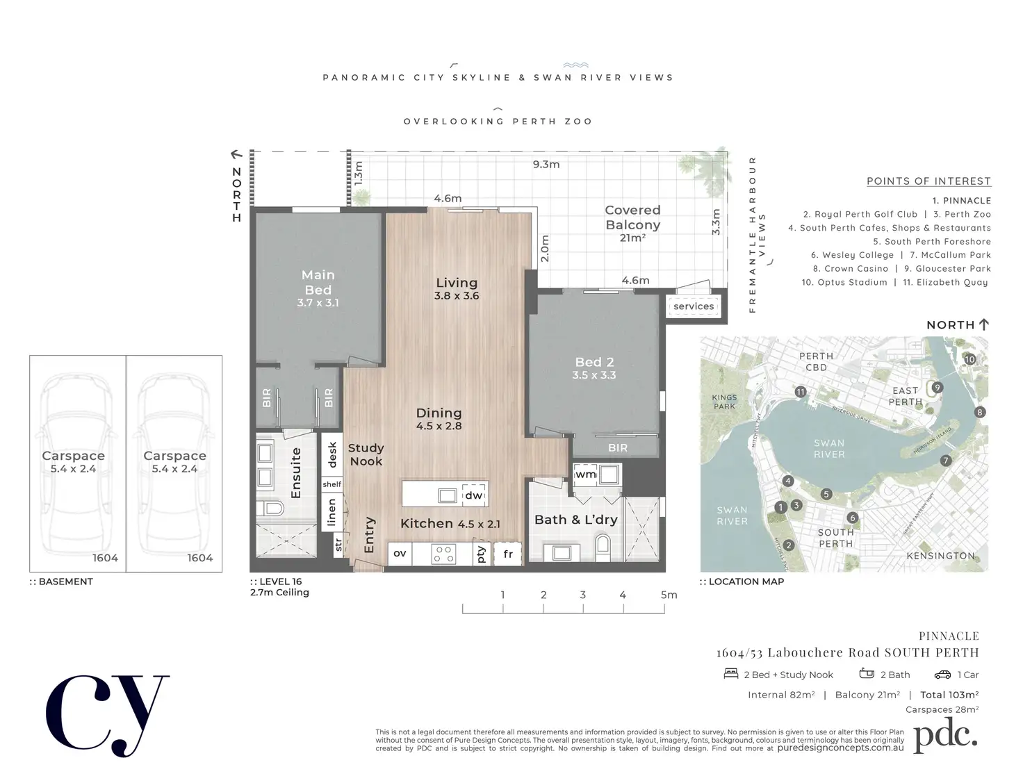 Sold Apartment 1604/53 Labouchere Road, South Perth WA 6151 Feb 19