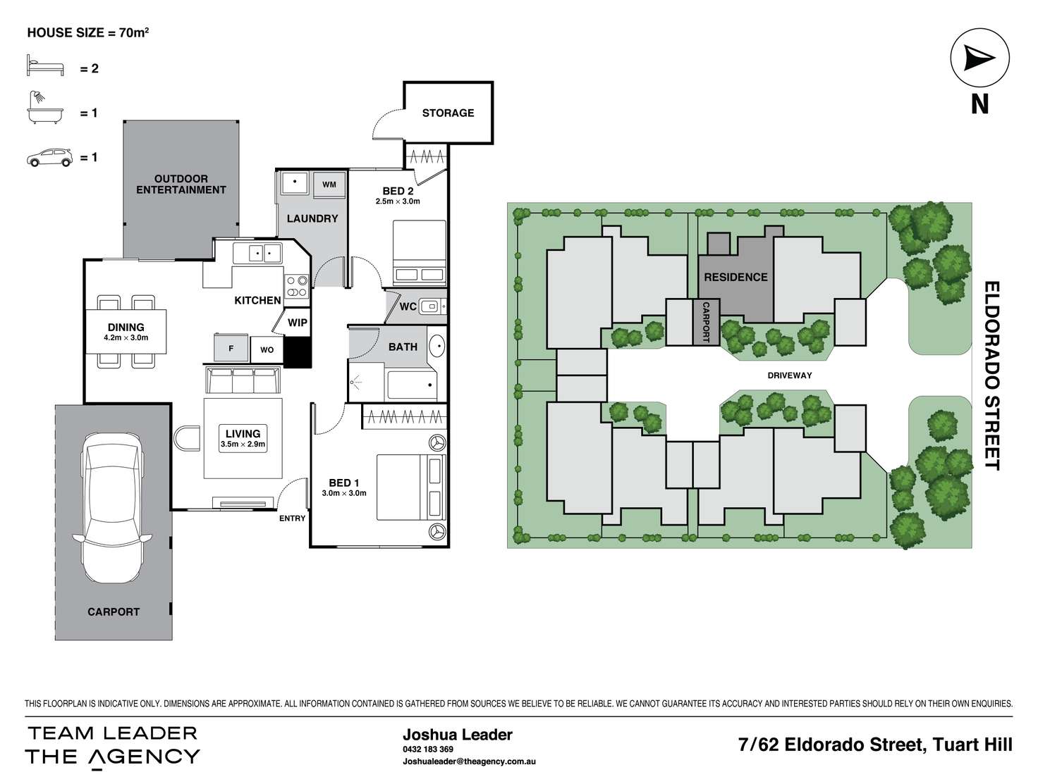 Floorplan of Homely villa listing, 7/62 Eldorado Street, Tuart Hill WA 6060