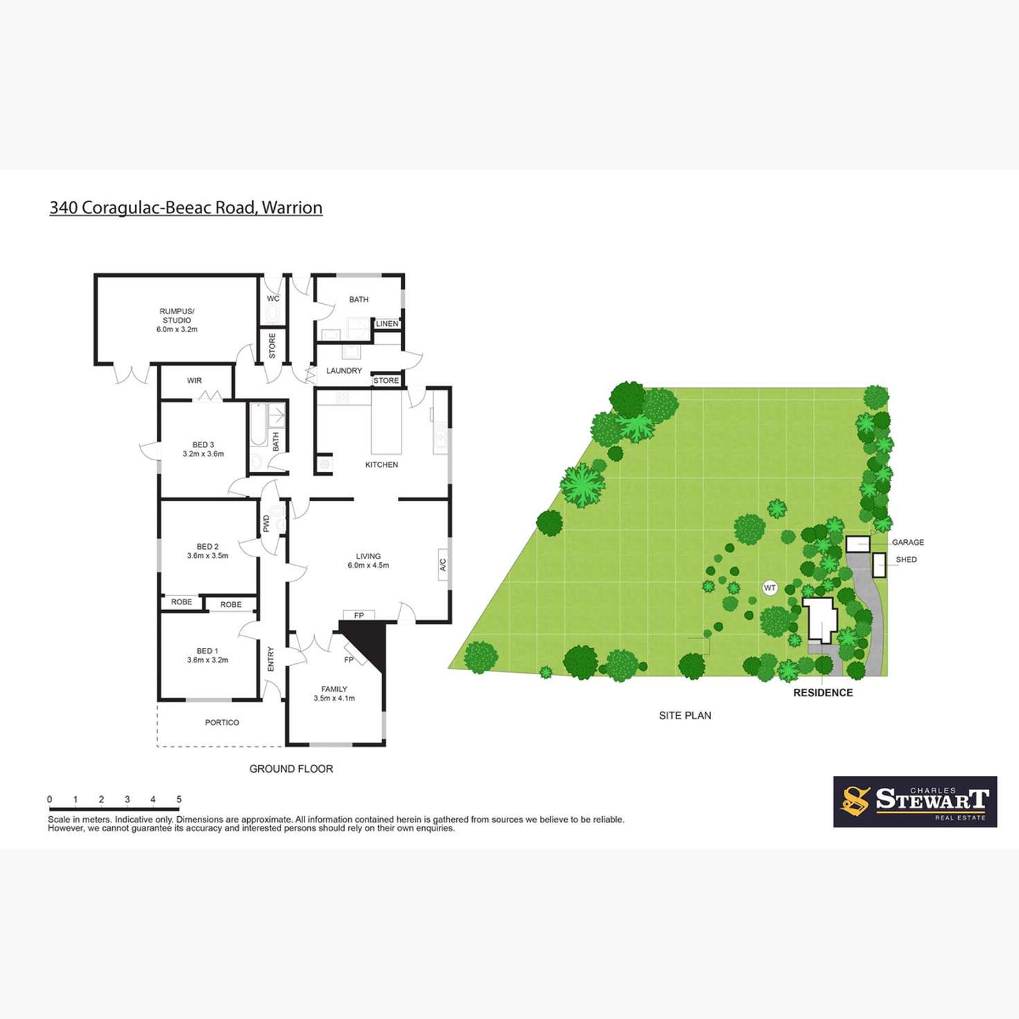Floorplan of Homely house listing, 340 Coragulac Beeac Road, Warrion VIC 3249